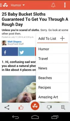 StumbleUpon android App screenshot 2